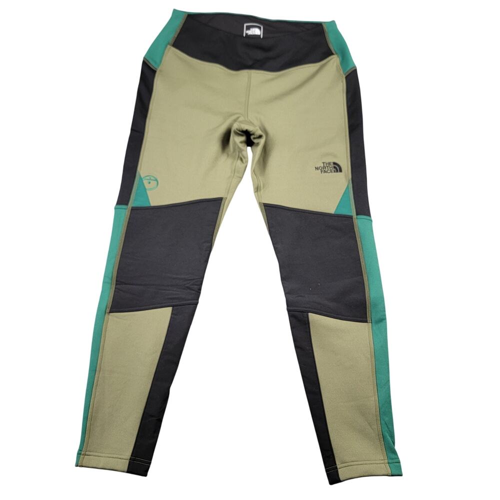 The North Face Steep Tech Womens Tights XL Green Teal Black Colorblock NWOT